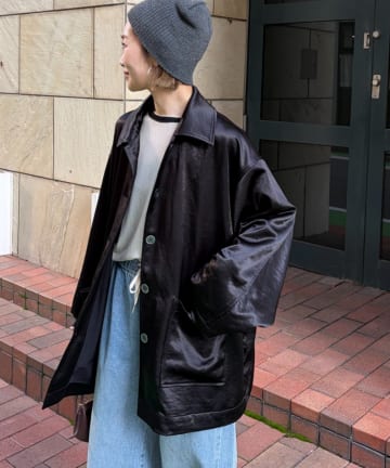 CIAOPANIC TYPY(チャオパニックティピー) 【パルクロ限定】【PON企画】サテンBIGシャツジャケット