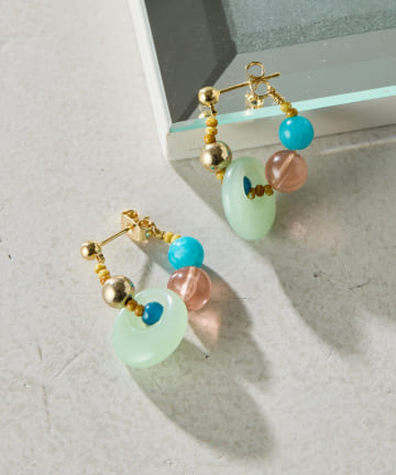 COLLAGE GALLARDAGALANTE(コラージュ ガリャルダガランテ) 【PAPILLONNER/パピヨネ】ミックスビーズピアス