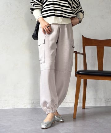 un dix cors(アンディコール) ヴィンテージサテンカーゴパンツ