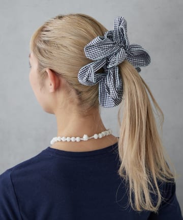 BIRTHDAY BAR(バースデイバー) ギンガムチェックシュシュ