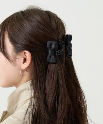 mystic(ミスティック) サテンリボンヘアクリップ
