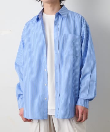 COLONY 2139(コロニー トゥーワンスリーナイン) ピンストライプレギュラーカラーシャツ