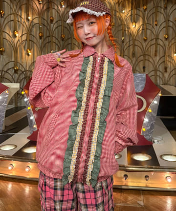 CIAOPANIC(チャオパニック) 【I’ｍ×CIAOPANIC】迷った日の正解チェックブルゾン