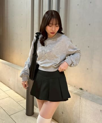 NICE CLAUP / OLIVE des OLIVE OUTLET(ナイスクラップ  / オリーブ デ オリーブ アウトレット) 【RMAF】キラキラロゴアソートプルオーバー