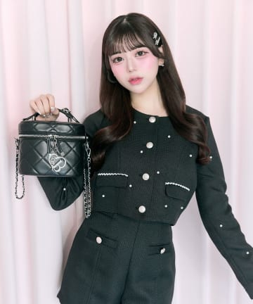 Belle Charme(ベルシャルム) Pearl Tweed Jacket