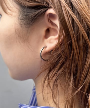 Lattice(ラティス) ＜ステンレス＞フープイヤリング