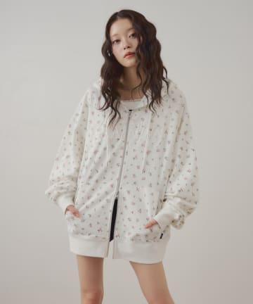 Chico(チコ) レースロゴルーズパーカー