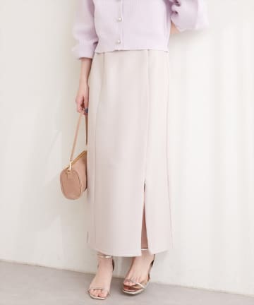 natural couture(ナチュラルクチュール) サイドラインナロースカート