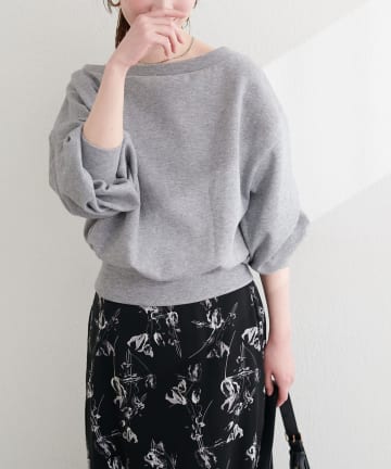 natural couture(ナチュラルクチュール) オフショルスウェットプルオーバー