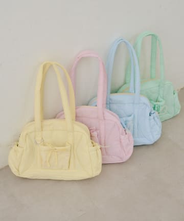 NICE CLAUP / OLIVE des OLIVE OUTLET(ナイスクラップ  / オリーブ デ オリーブ アウトレット) 【RMAF】キルティングボストン