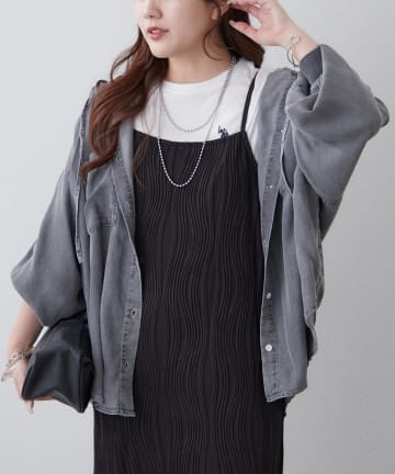 Remind me and forever(リマインドミーアンドフォーエバー) 【OTONA】デニムパーカーシャツ