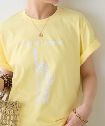 COLLAGE GALLARDAGALANTE(コラージュ ガリャルダガランテ) 【AMOU/アムー】ニューヨークロゴTシャツ