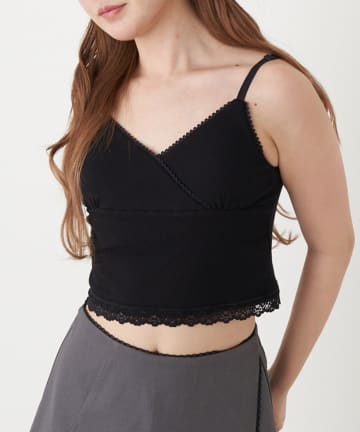 RAY CASSIN(レイカズン) カシュクールレースキャミ