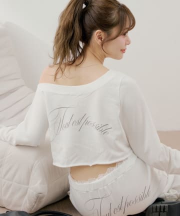 Chico(チコ) 【3/12(木) 0:00～予約開始】ワンショルルーズスウェット