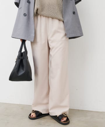 PUAL CE CIN(ピュアルセシン) ウエストゴムベイカーイージーパンツ