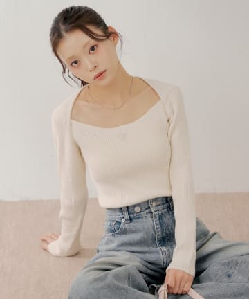 Chico(チコ) ボレロ風コンパクトニット