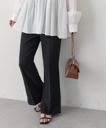 DISCOAT(ディスコート) 【Noka】サイドスリットセミフレアパンツ