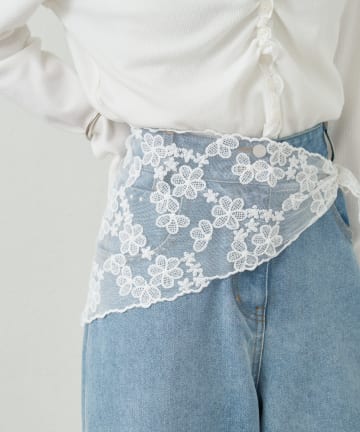 mystic(ミスティック) フラワーレーススカーフ