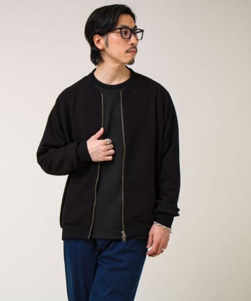 FREDY & GLOSTER(フレディ アンド グロスター) 【きれいめに使える】フクレジャガード MA1カーデ