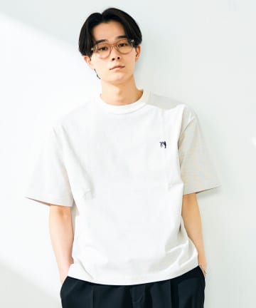 FREDY & GLOSTER(フレディ アンド グロスター) 【BOY刺繍】裏グラデーション ワンポイント半袖Tシャツ