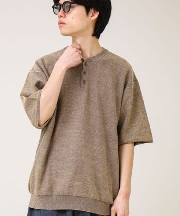 FREDY & GLOSTER(フレディ アンド グロスター) 【大人の抜け感】スノーウォッシュ ヘンリーネックプルオーバー