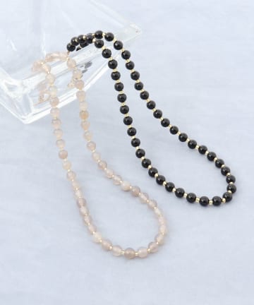 NOLLEY'S(ノーリーズ) 【grâce grace/グラスグラス】ラウンド天然石ネックレス