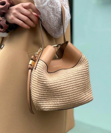 NOLLEY'S(ノーリーズ) 【LORISTELLA/ロリステッラ】キューブワンハンドル雑材コンビバッグ