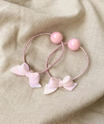 3COINS(スリーコインズ) オーロラリボンポニー2個セット／KIDS