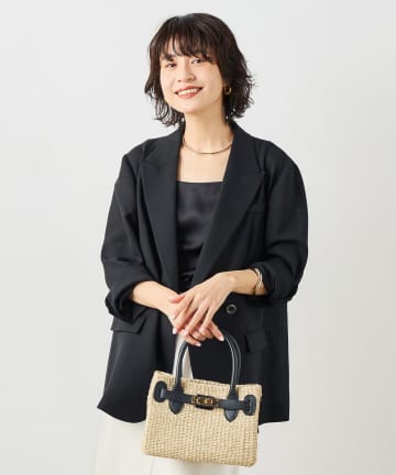 NOLLEY'S(ノーリーズ) ウォッシャブルリネンライクオーバージャケット