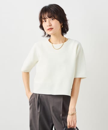 NOLLEY'S(ノーリーズ) 《セットアップ対応》ホールガーメントニットＴ