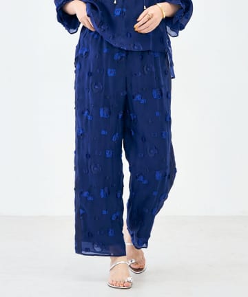 NOLLEY'S(ノーリーズ) 《セットアップ対応》【KIRYU】 MIXフラワー柄ジャガードパンツ