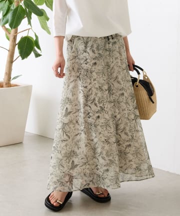 BEARDSLEY(ビアズリー) 《2/20(金)12：00予約開始》更紗柄サルエルワイドパンツ