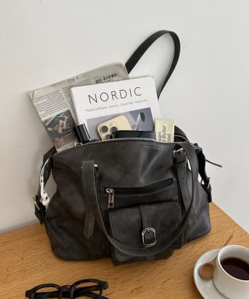 DISCOAT(ディスコート) 【6ポケット/大容量◎】アウトポケットソフトボストン