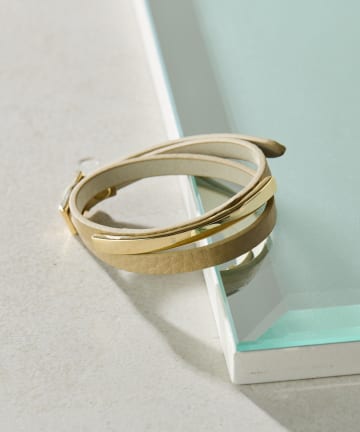 COLLAGE GALLARDAGALANTE(コラージュ ガリャルダガランテ) 【PAPILLONNER/パピヨネ】レザーベルトブレスレット