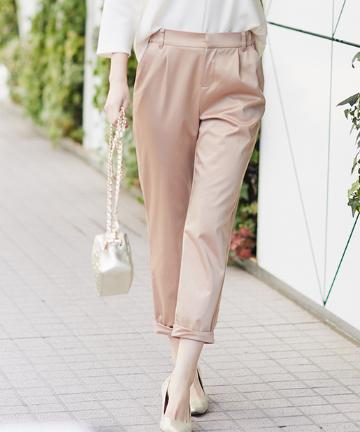 裾ねじりパンツ