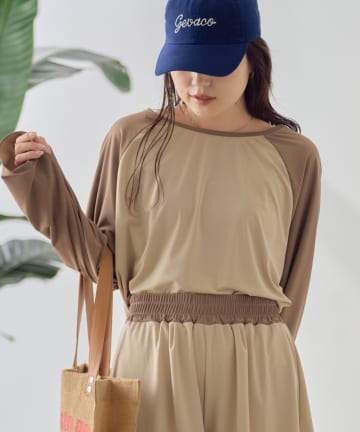 OUTLET(アウトレット) 【CIAOPANIC TYPY】バックリボンラグランスリーブラッシュガード