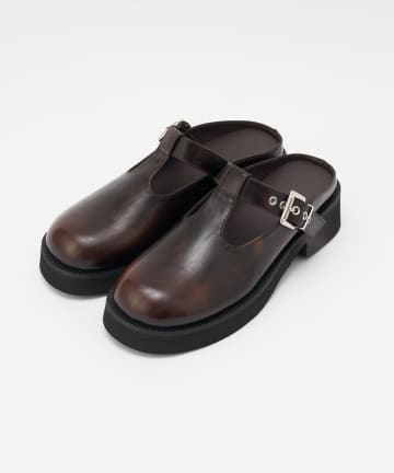 CIAOPANIC(チャオパニック) Tストラップレザーサボ