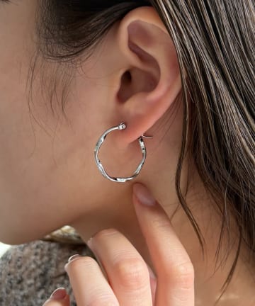 Lattice(ラティス) ＜ステンレス＞フープピアス