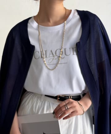 Chez toi(シェトワ) 機能素材ロゴT