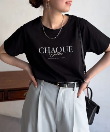 Chez toi(シェトワ) 機能素材ロゴT