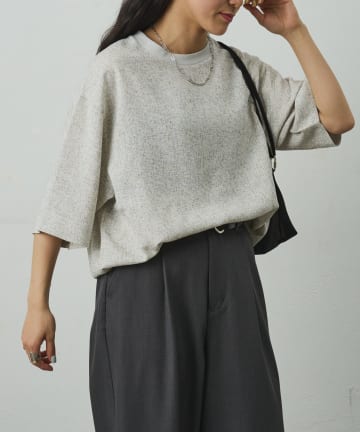 COLONY 2139(コロニー トゥーワンスリーナイン) サマーツイード半袖Tシャツ