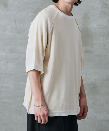 COLONY 2139(コロニー トゥーワンスリーナイン) ナチュラルクール半袖リバーシブルニット