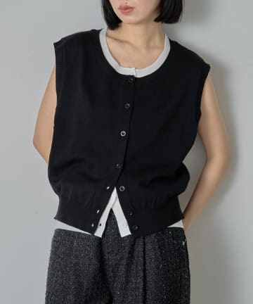 -goocy-(グーシー) レイヤードライクボタンカーディガン