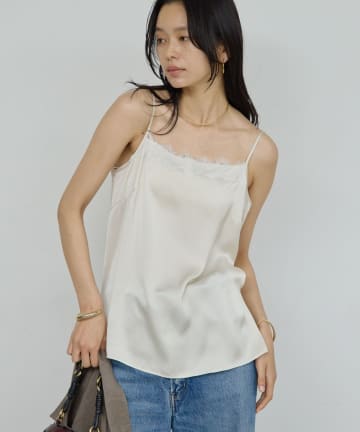 GALLARDAGALANTE(ガリャルダガランテ) サテンレースキャミ