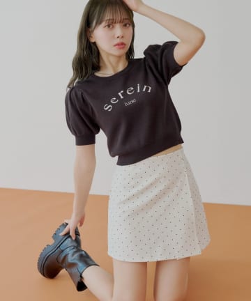 OUTLET(アウトレット) 【Chico】ドットボックスミニスカート