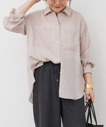 PUAL CE CIN(ピュアルセシン) ダブルポケットメッシュシャツ