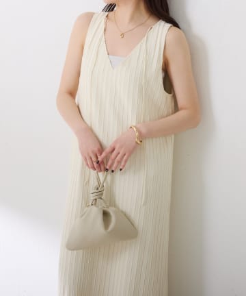 COLLAGE GALLARDAGALANTE(コラージュ ガリャルダガランテ) 【前後2通り】フリンジラインワンピース