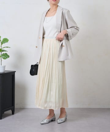 Jena　espace merveilleux(ジェナ　エスパスメルヴェイユ) 細ラインフレアスカート