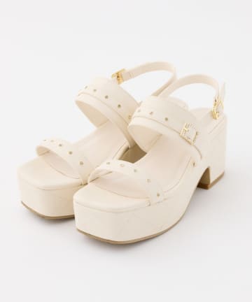 one after another NICE CLAUP(ワンアフターアナザー ナイスクラップ) ビジューベルトサンダル