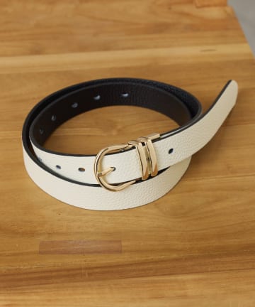 COLLAGE GALLARDAGALANTE(コラージュ ガリャルダガランテ) 【人気シリーズ/牛革】リバーシブルラウンドバックルベルト